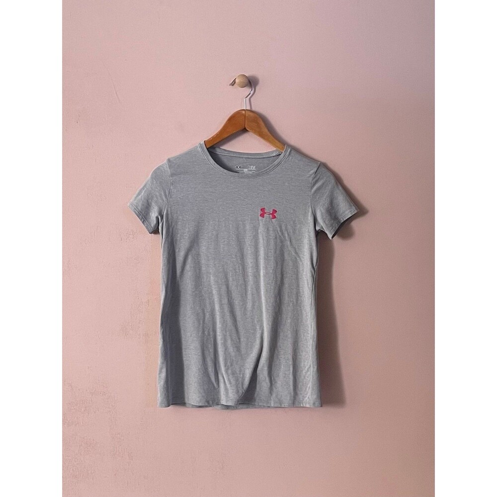Under Armour Light Gray T-Shirt Size Youth Large